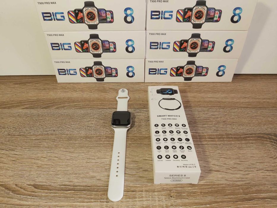 Smartwatch T900 Pro Max Series 8 biały
