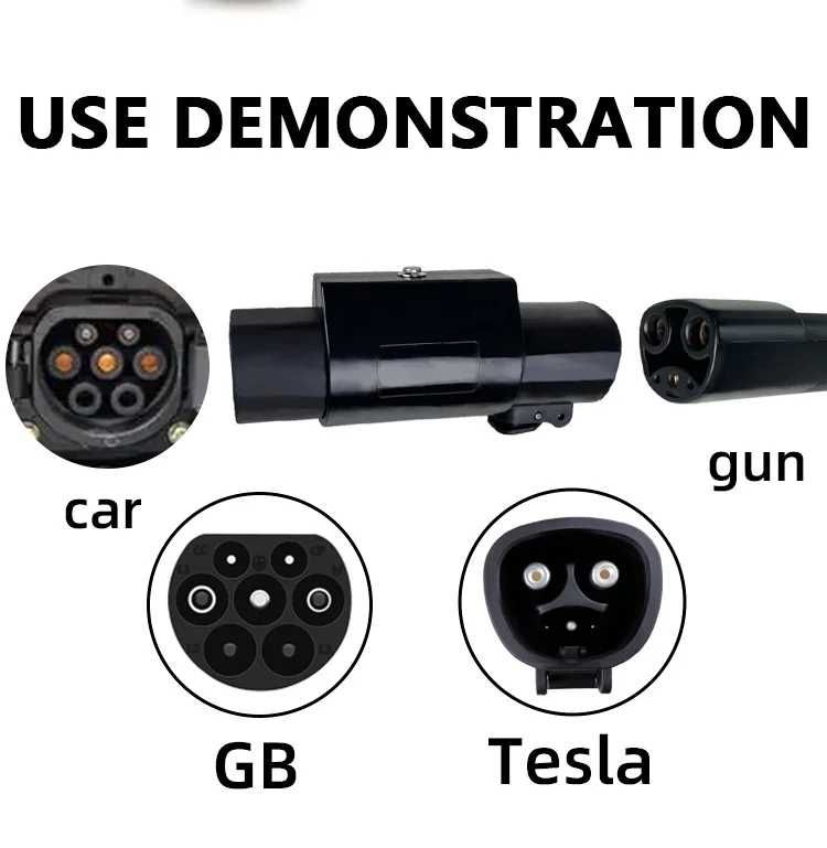 Переходник на зарядное от Tesla машин для штекера GB/T и Type1