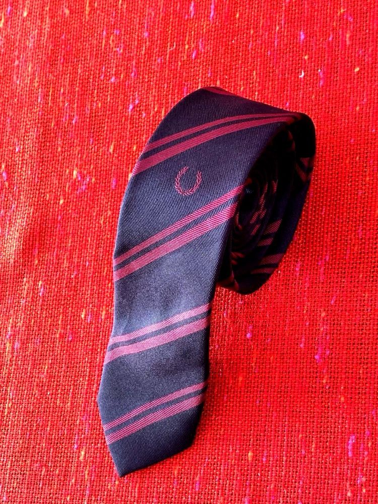 Fred Perry narrow silk tie галстук, краватка