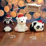 Świąteczny balsam do ust-panda/miś/szop Xmas Boże Narodzenie