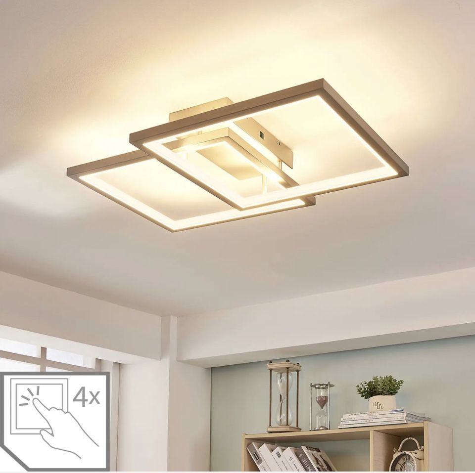 Lampa sufitowa LED Heriba z 2 ramek, ściemniana 735mm/580mm