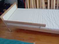 Łóżeczko Ikea 160x70 Solidne bukowe z materacem