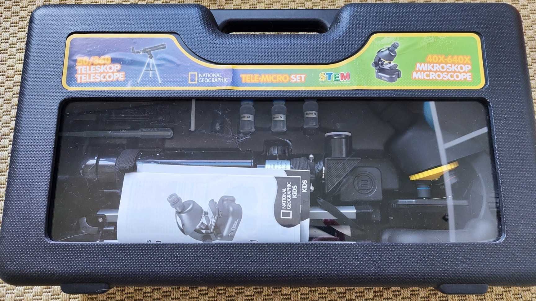 Conjunto telescópio e microscópio National Geographic - Bresser