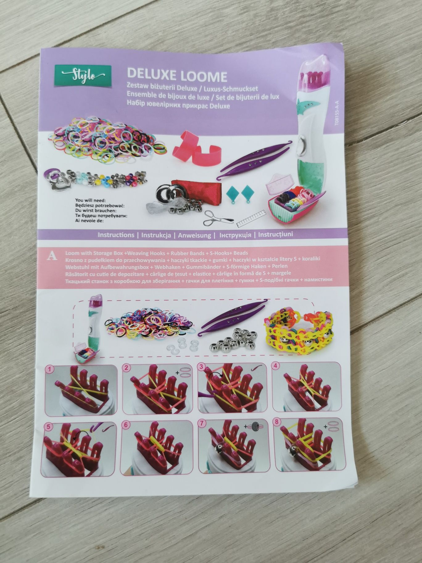 Smiki, Stylo, zestaw do robienia bransoletek z maszynką smyk 5+