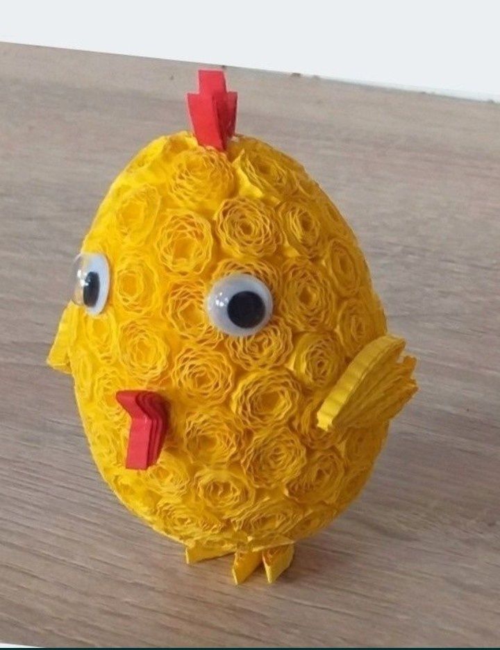 Kurczak pisanka wielkanocna RĘKODZIEŁO Quilling