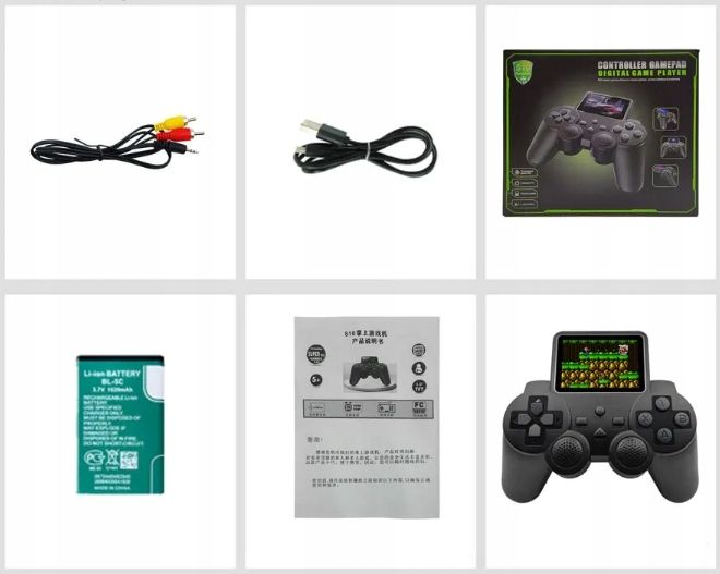 Gra Przenośna Konsola Retro 510 Gier Poręczna Game Pad Z Wyświetlaczem