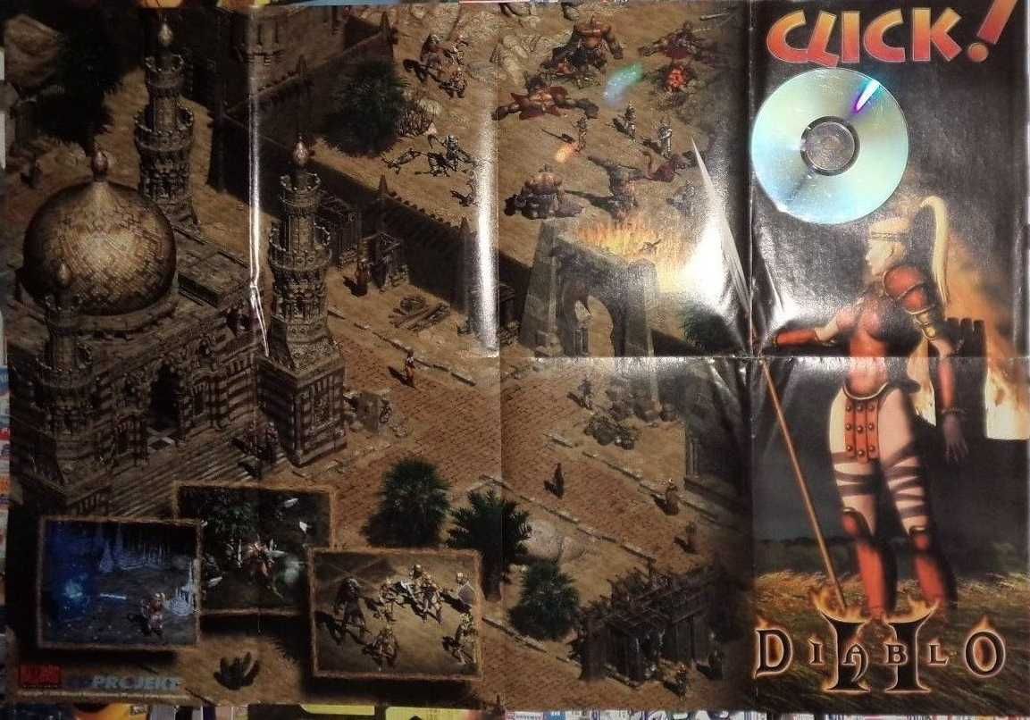 2 gaming posters gra game Diablo 2 II Resurrected Blizzard games 2001