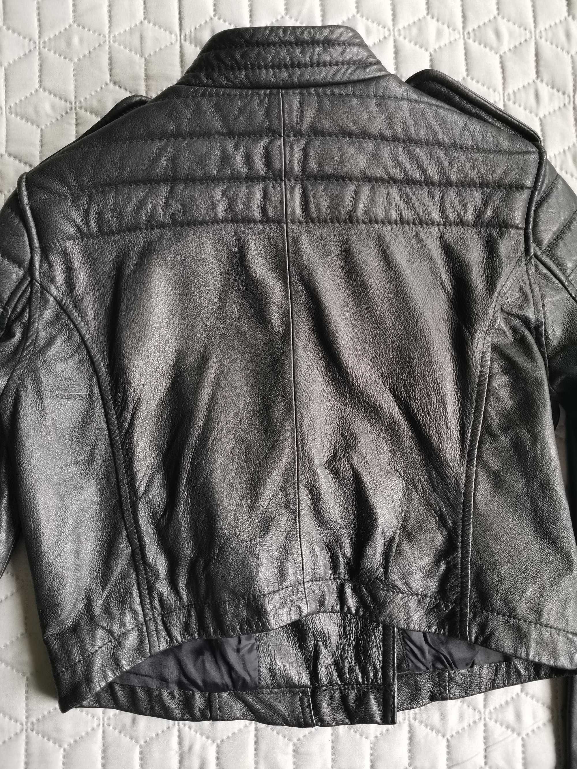 H&M Divided Exclusive ramoneska skóra naturalna roz. XS ?