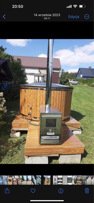 Balia ogrodowa - hottube - jackuzzi - beczka