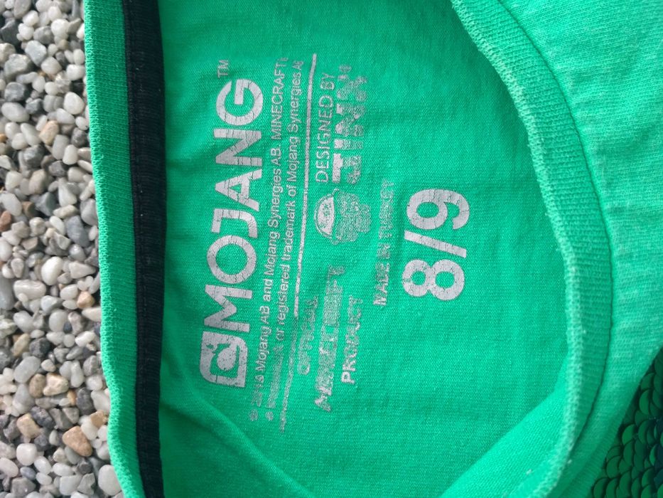 T-shirt podkoszulek 134 Monecraft Mojang Primark koszulka cliper