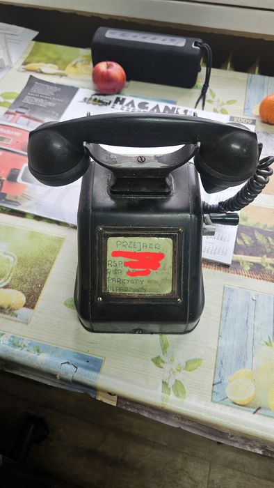 Telefon bakielitowy aparat MB przejazdowy PKP