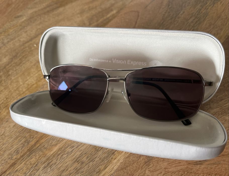 Okulary korekcyjne przeciwsłoneczne Vision Express P -1,0 L -0,75