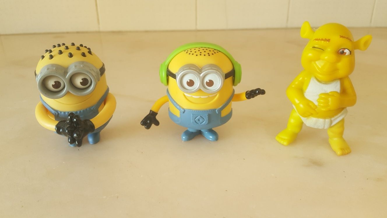 Minions e Shrek baby figuras McDonalds