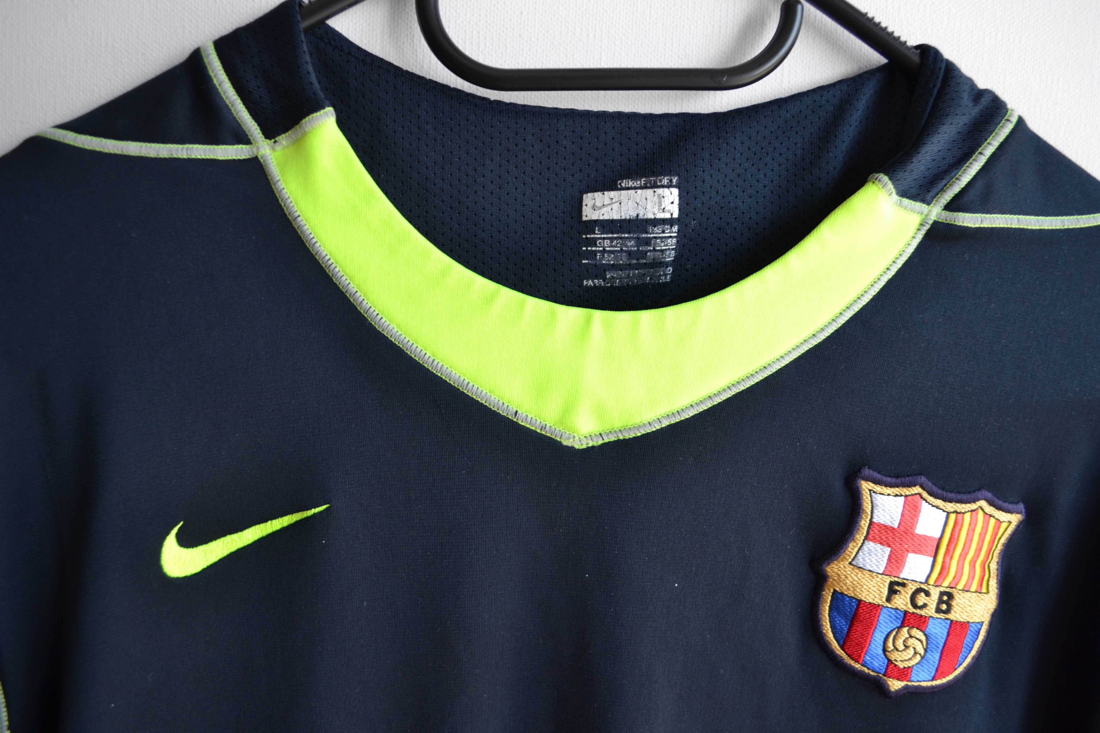 granatowa koszulka FC Barcelona treningowa Nike M/L 2007/08