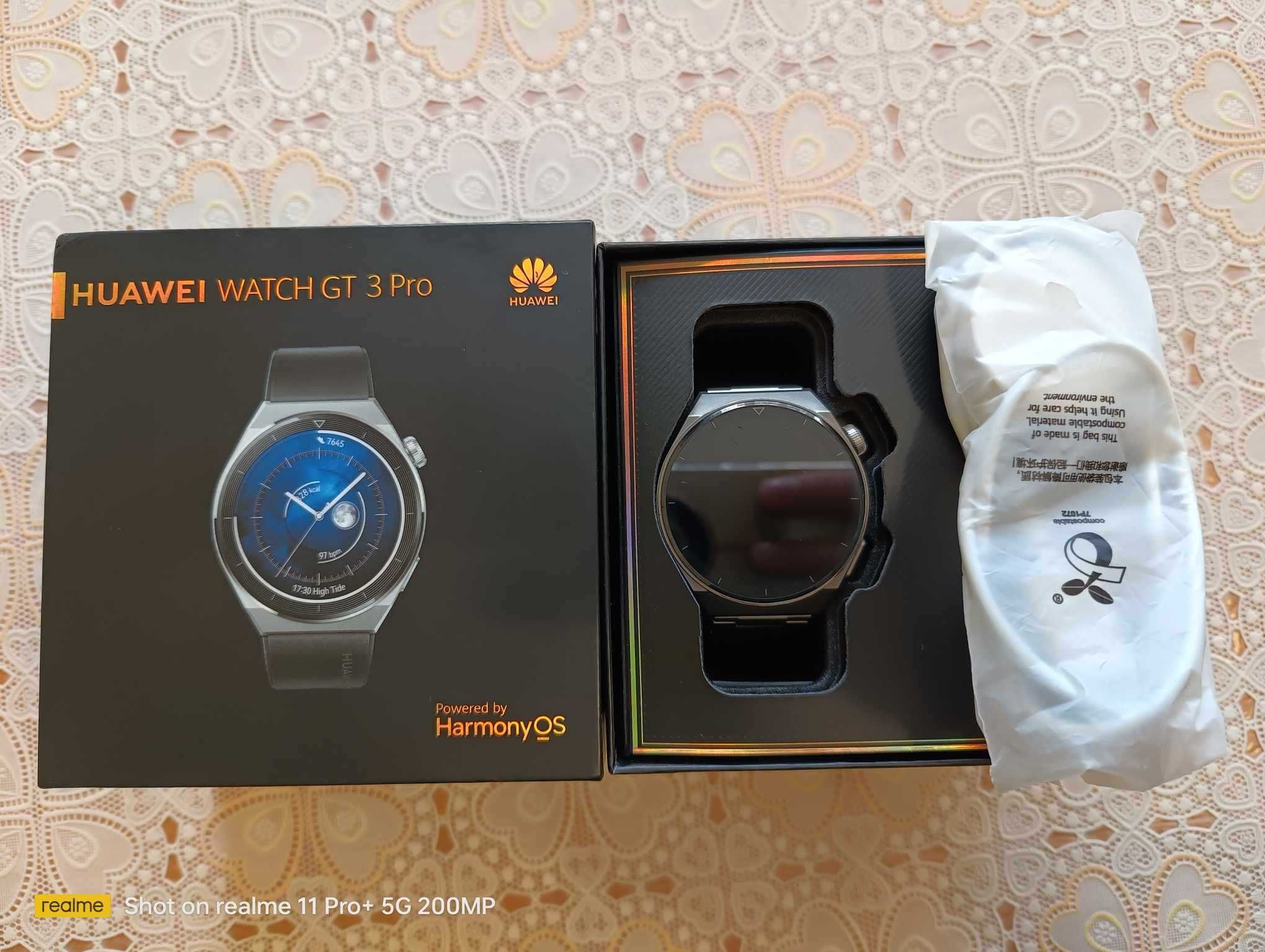 Huawei Watch GT 3 Pro bransoleta/Gwarancja/Ideał