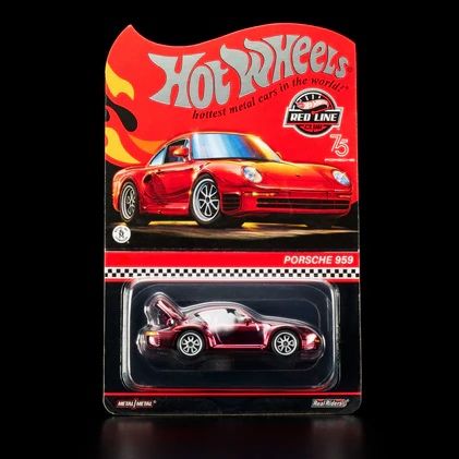 Hot Wheels RLC 1986 Porsche 959 • Limited Edition • Red • 1:64