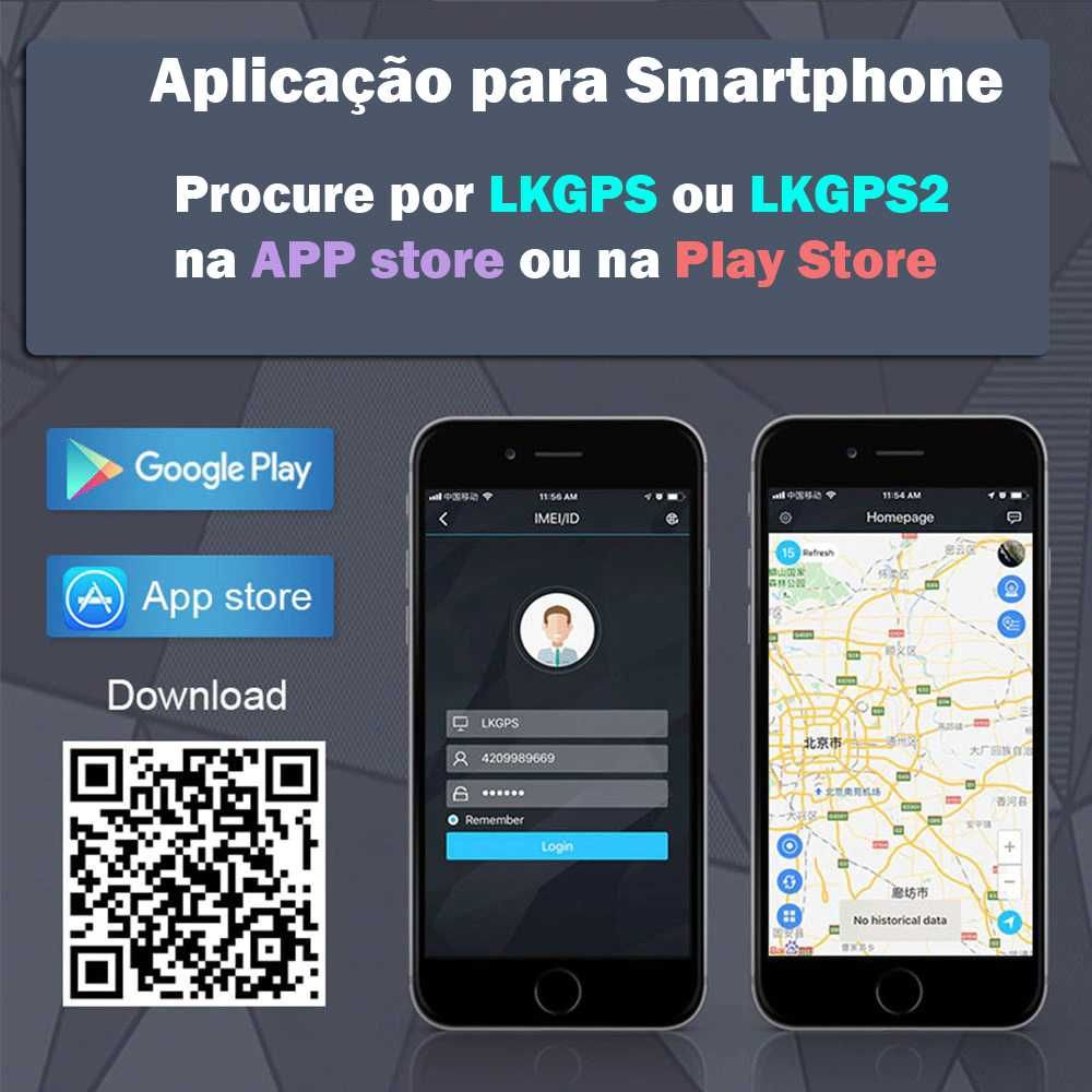 Localizador GPS grande autonomia bateria enorme tempo real rastreador