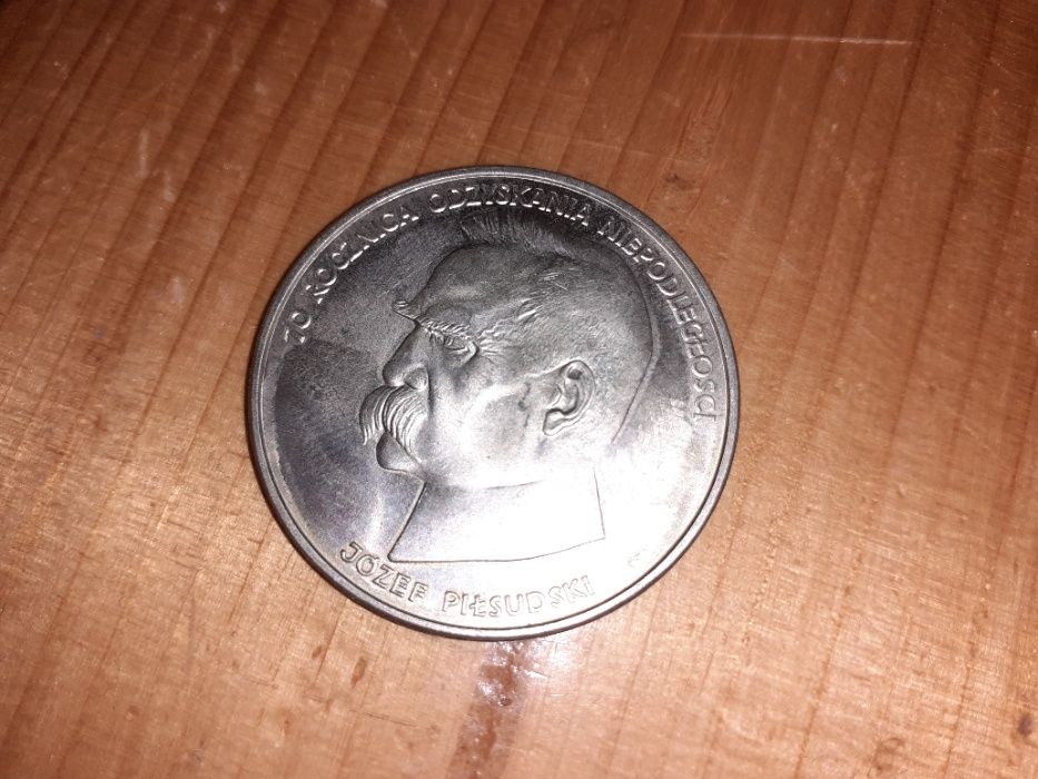 Moneta srebrna 50.000 zł. - Józef Piłsudski z roku 1988
