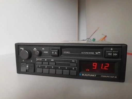 Zabytkowe radio Blaupunkt Freiburg SQR39 BMW e30 e31 e32 e34 e36