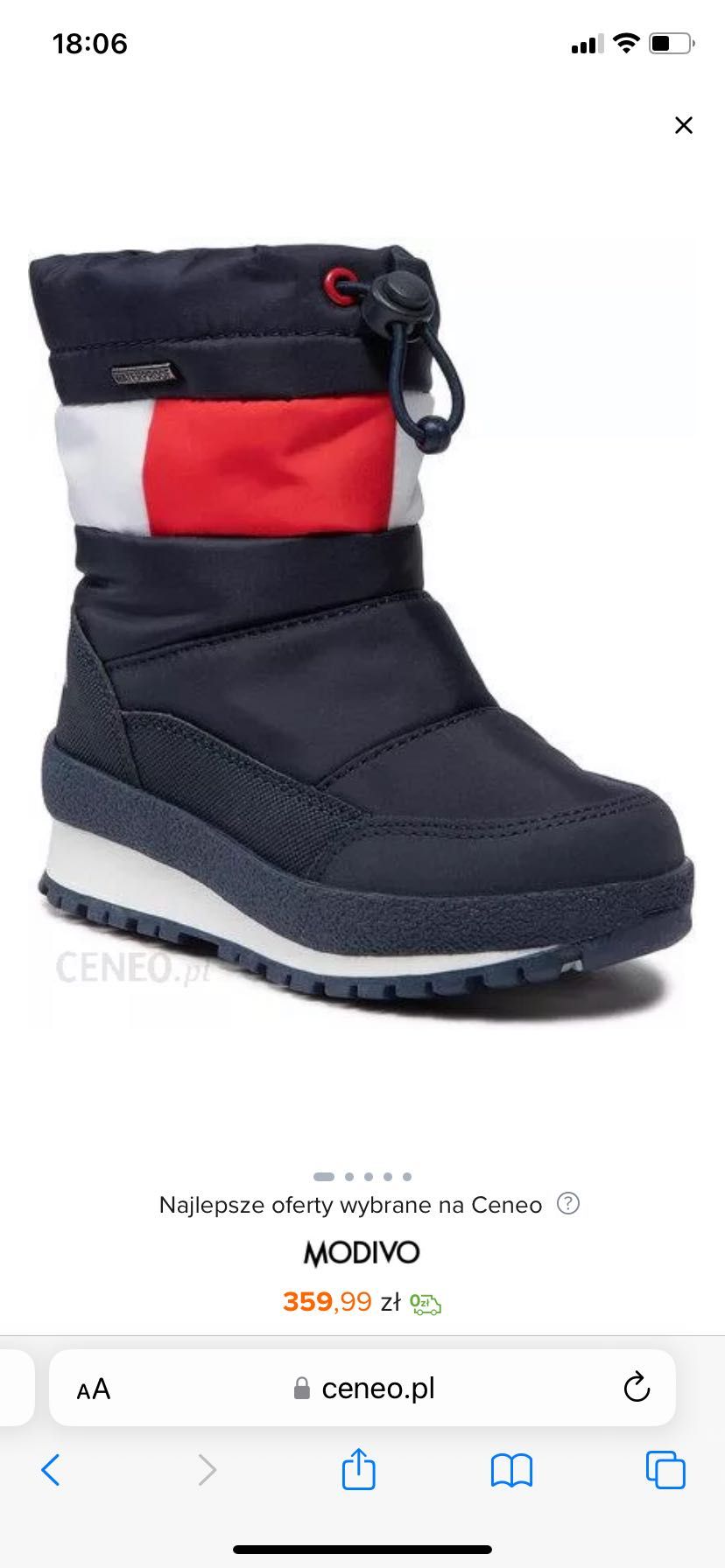 Śniegowce Tommy Hilfiger r 32