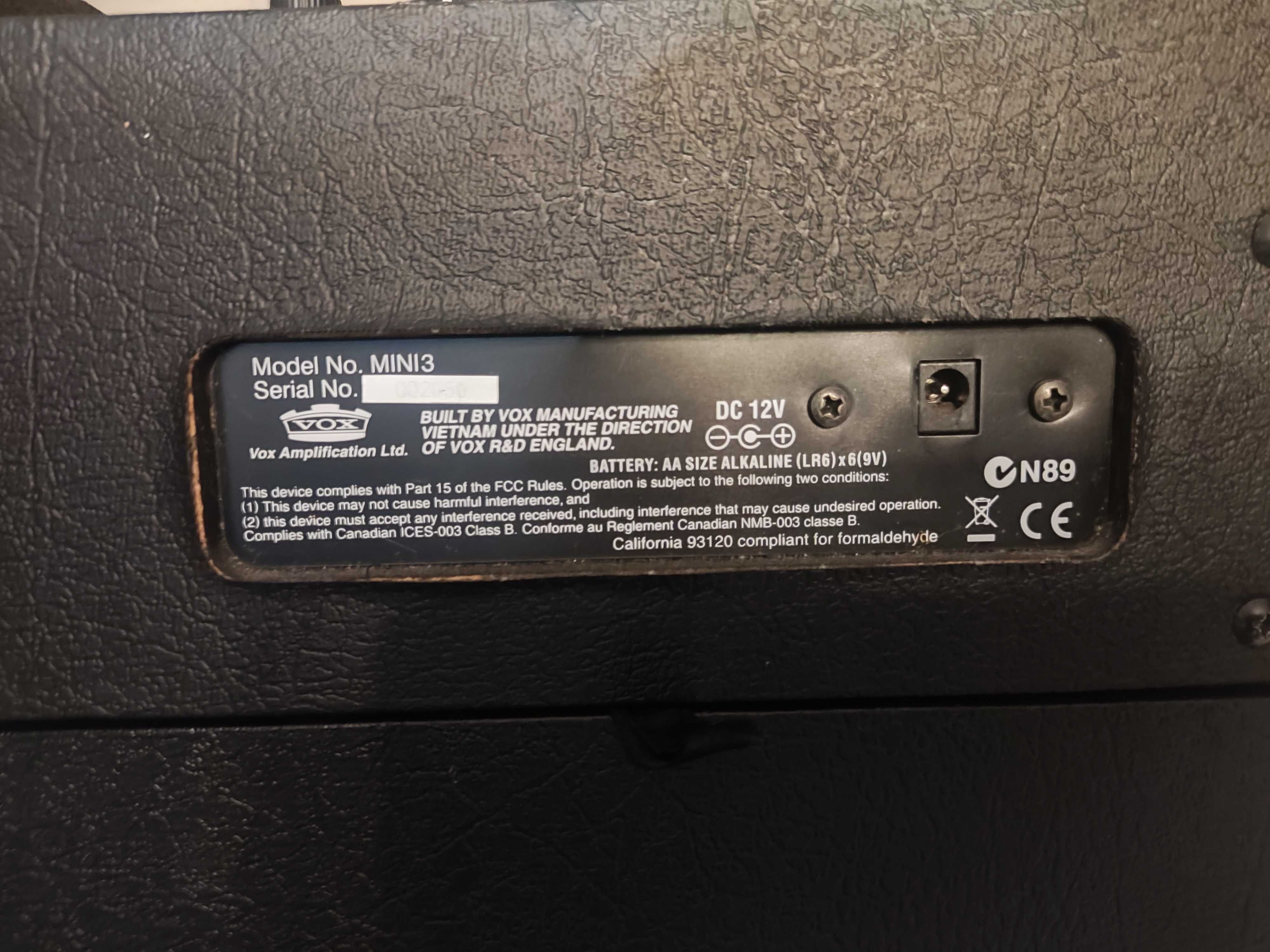 Гітарний комбо підсилювач Vox mini G3