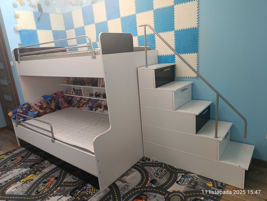 łóżko piętrowe dla dzieci – 3 miejsca do spania