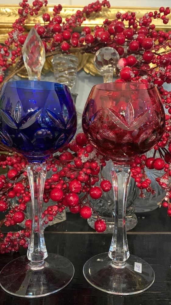 Copos vinho cristal colorido