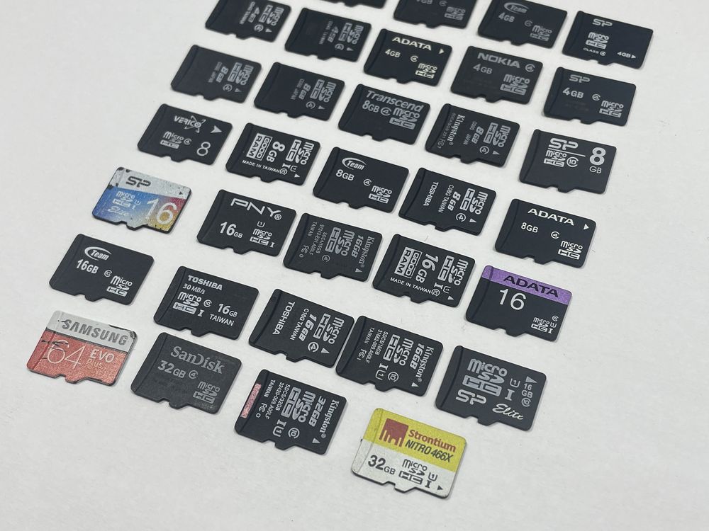 Карта памяти б/у microSD 8гб,16гб флешка, Samsung,transend