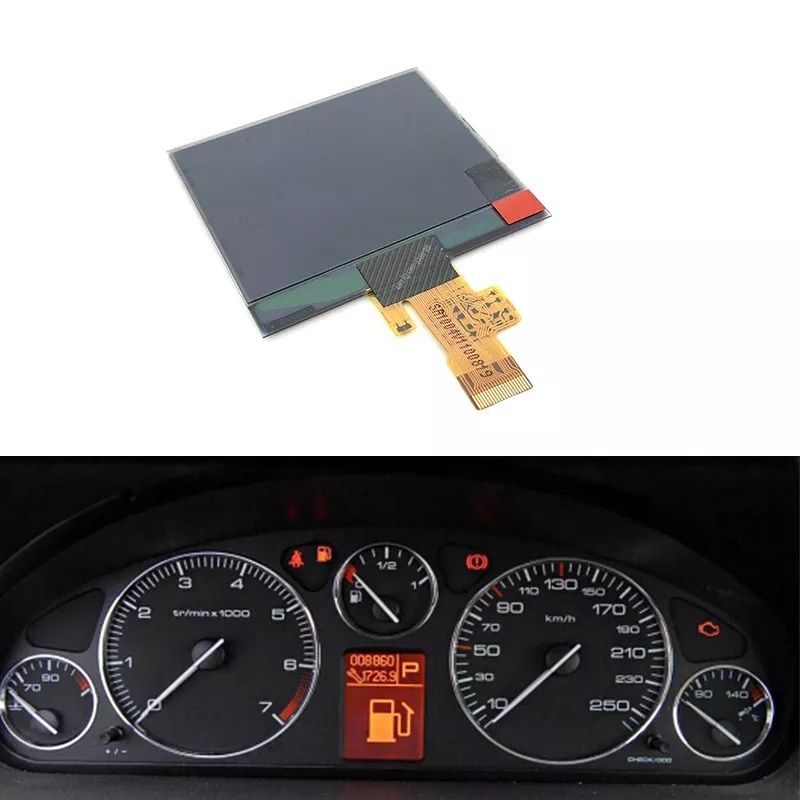 Display lcd vdo para quadrantes Peugeot 407 407sw