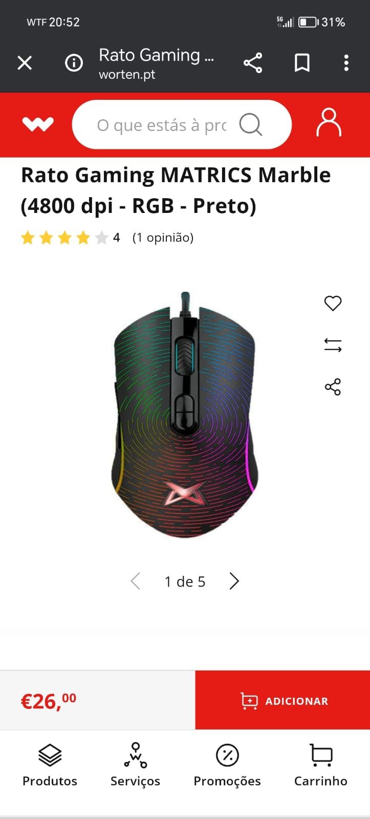 Rato gaming Matrix marble