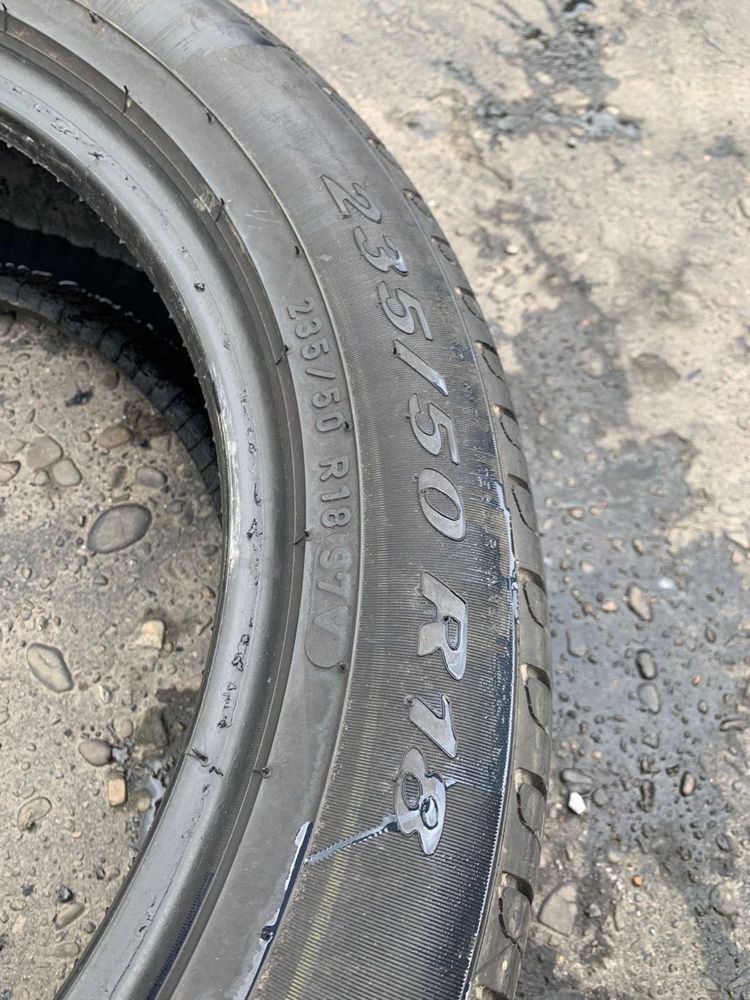 Шини  пара 235/50 R18 Pirelli літо 2023 р,6мм