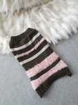 Outfit de Malha às Riscas para Cão ou Gato《Nobleza》