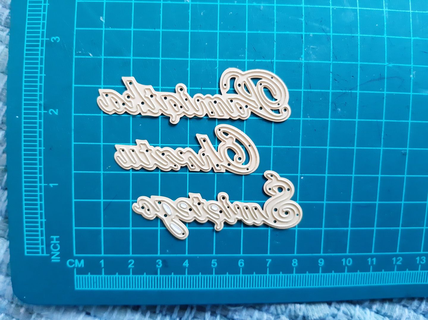 Napis Zaproszenie  Pamiątka Chrztu Święta scrapbooking