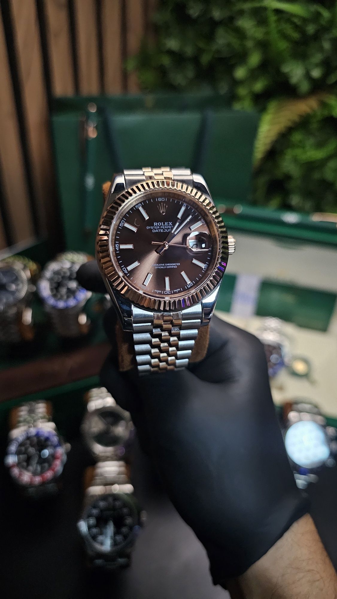 Rolex Datejust mostrador Chocolate
