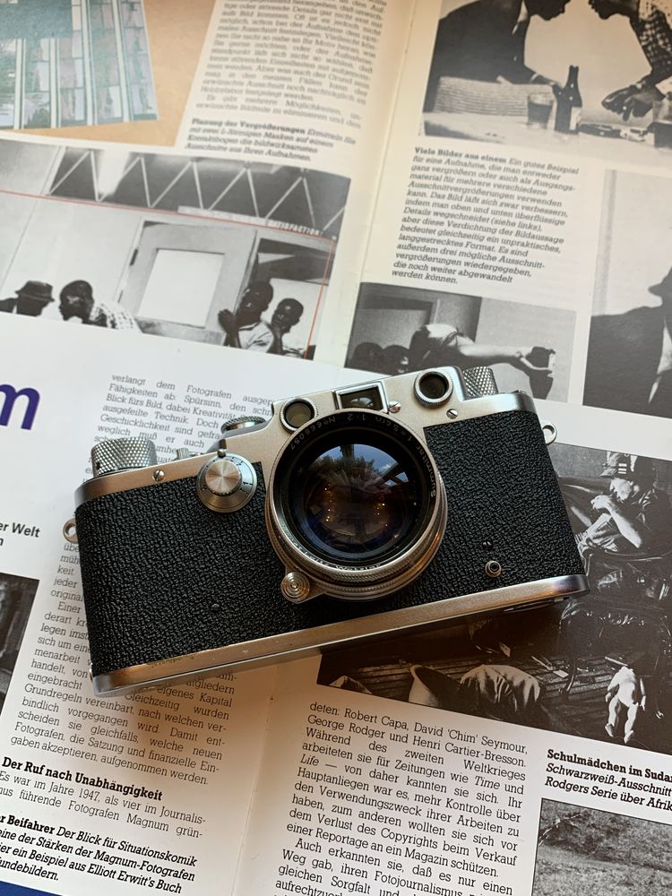 Leica IIIc з обʼєктивом Summitar 50mm f/2 чудовий стан