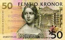 banknot SZWECJA 50 kronor