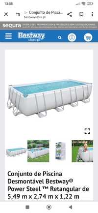 Piscina bestway power steel pool