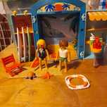 Cabana de praia e bonecos playmobil