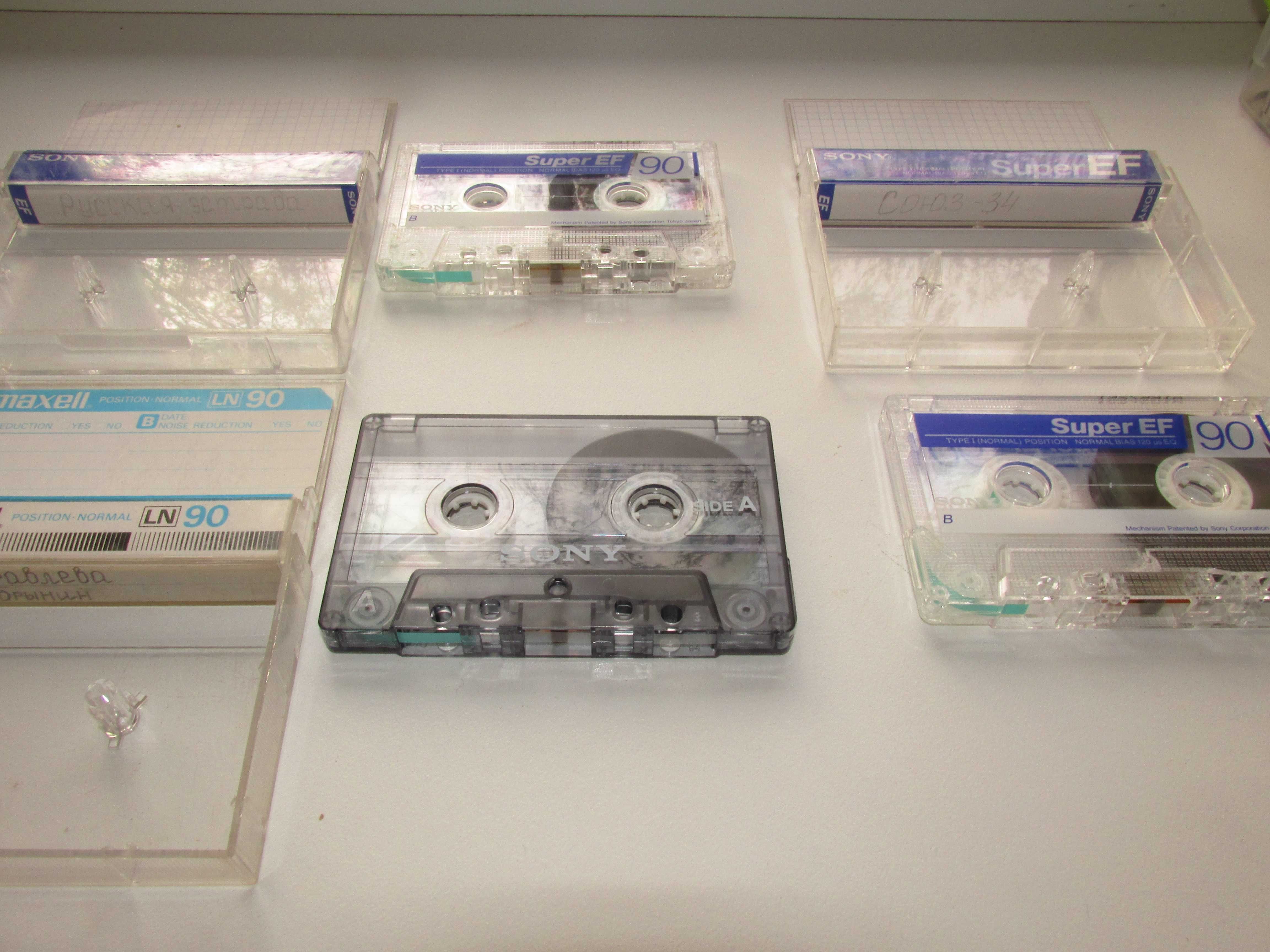 SONY аудио кассеты, аудиокассеты, кассеты магнитофонные
