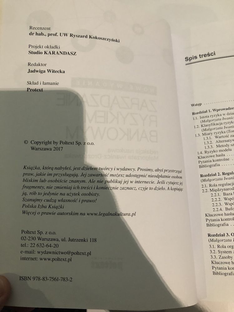 Książka Zarządzanie Ryzykiem Bankowym