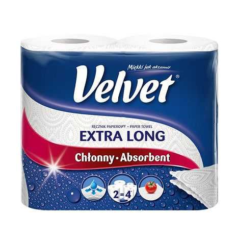 ГУРТОВИЙ ПРОДАЖ/Паперові рушники 2 рулони 2 шари VELVET/побутова хімія
