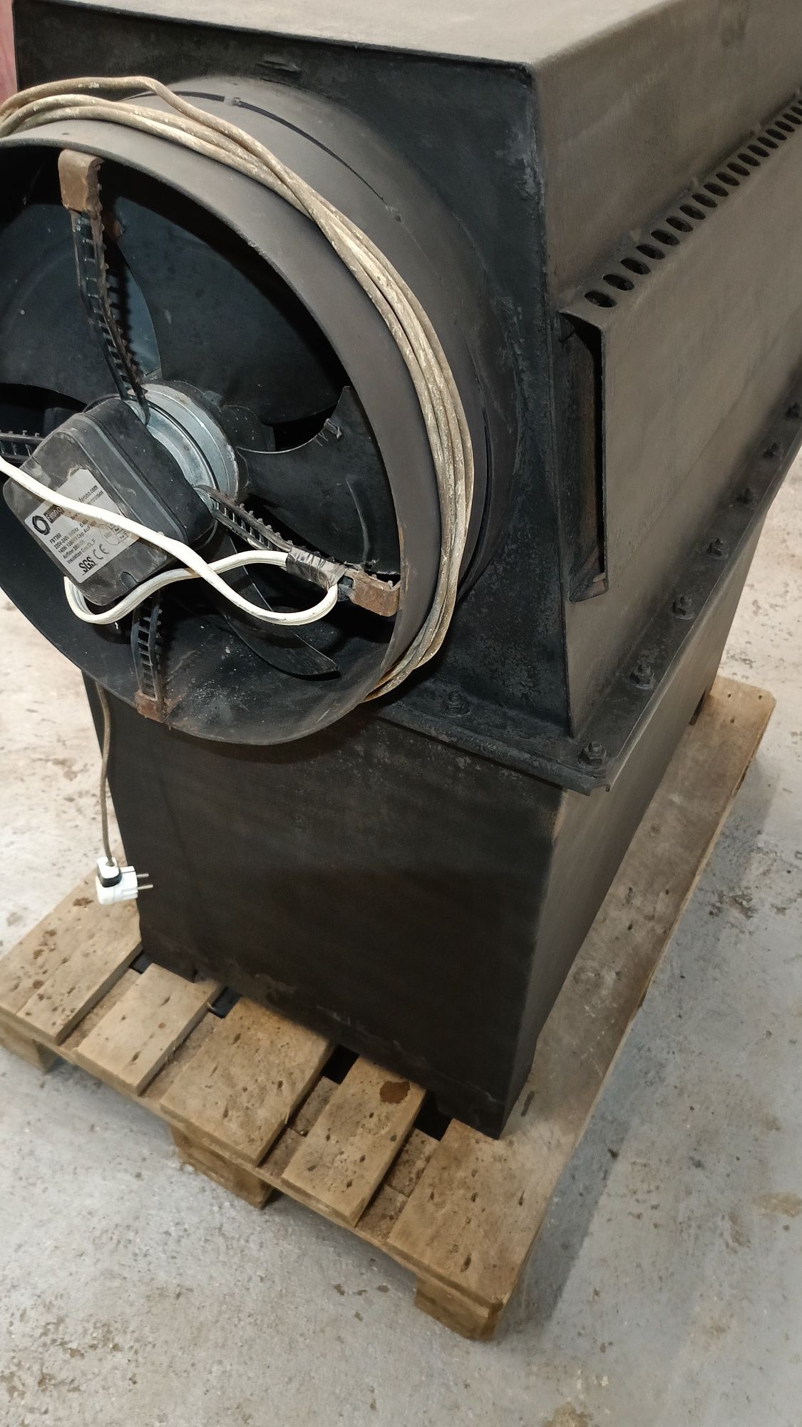 Nagrzewnica nadmuchowa na drewno i węgiel hala moc 50kw wysyłka