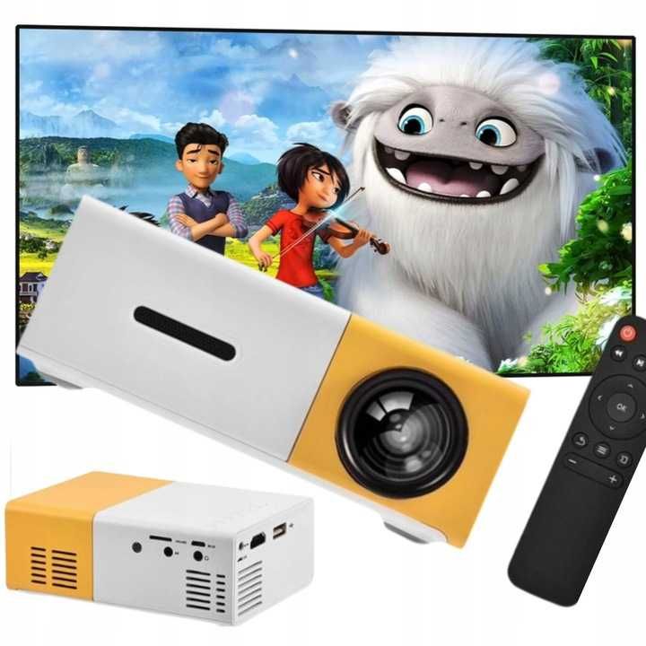 PROJEKTOR RZUTNIK LED do pokoju dziecka obrotowy android tv wifi 4k