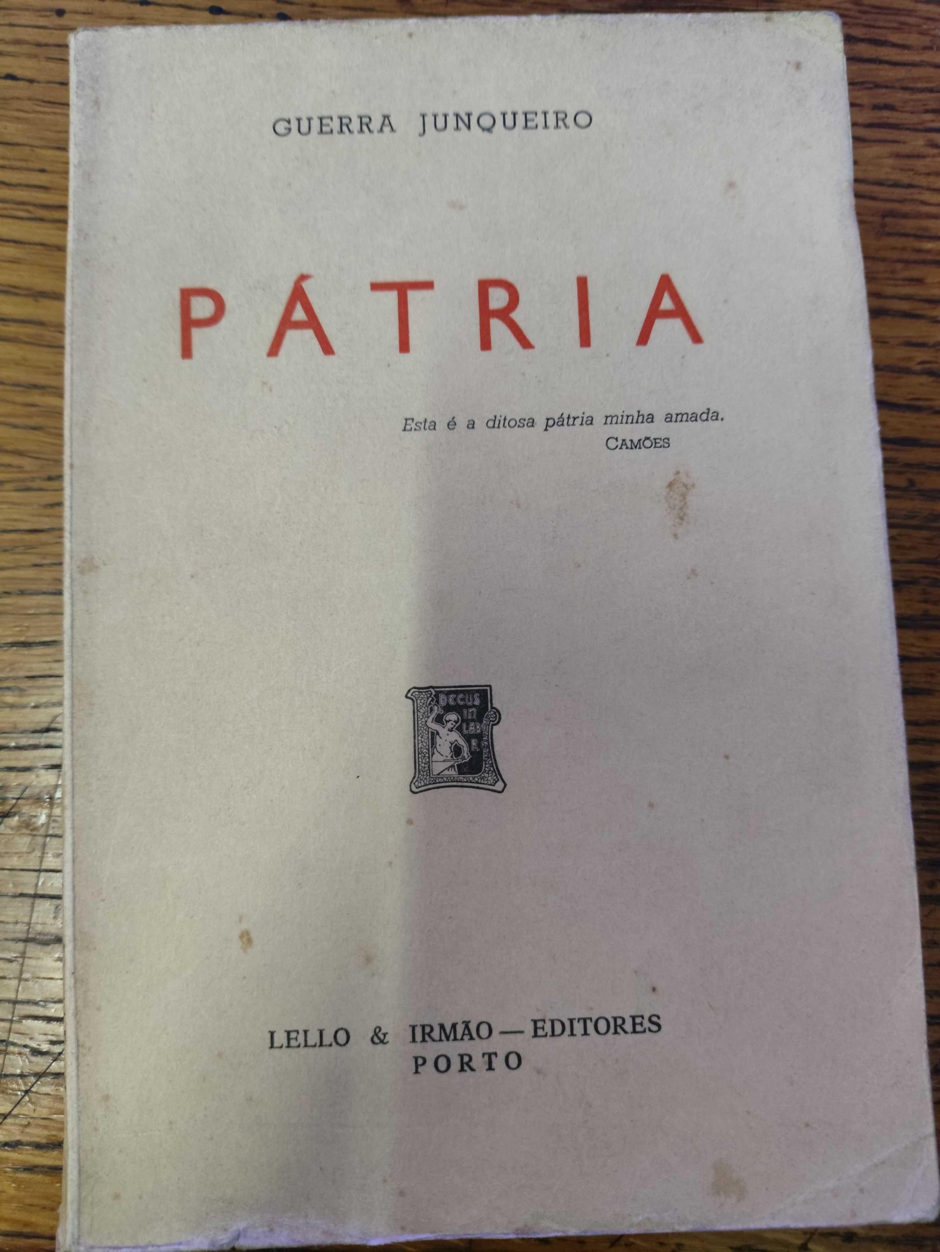 Livro Pátria de Guerra Junqueiro 10ºediçao 1978