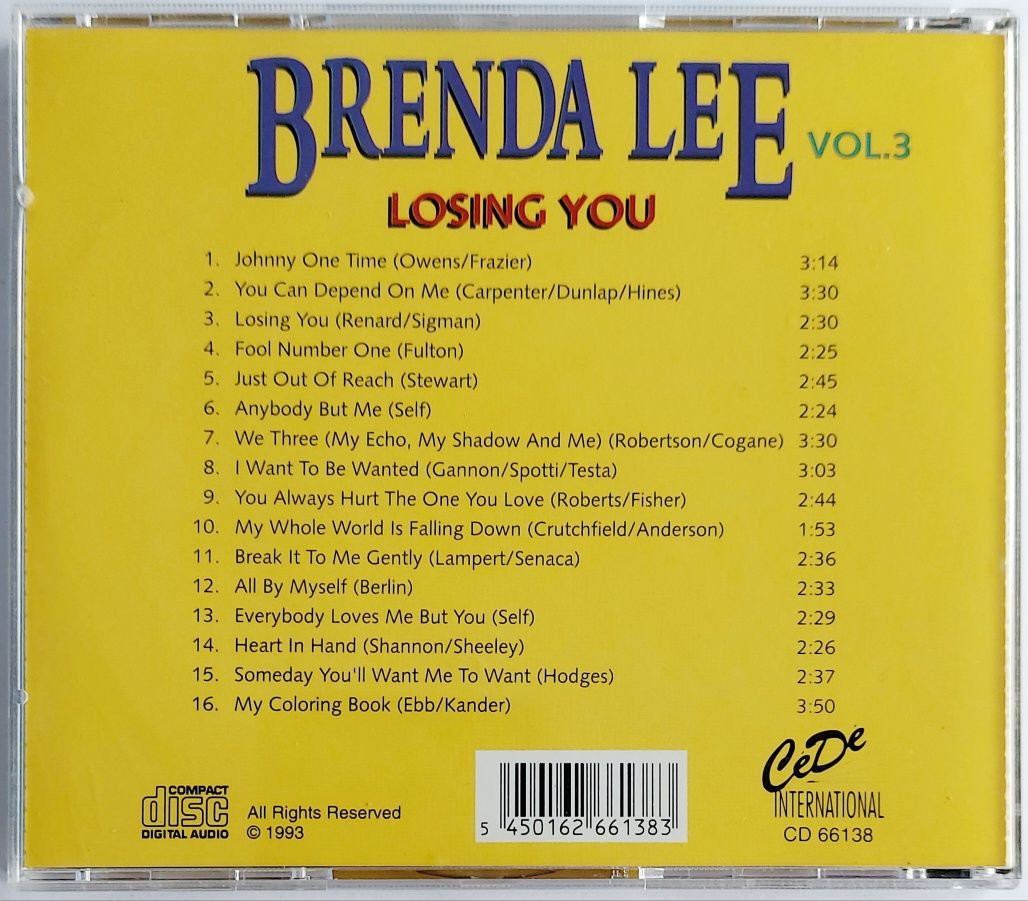 Brenda Lee Losing You vol.3 1993r