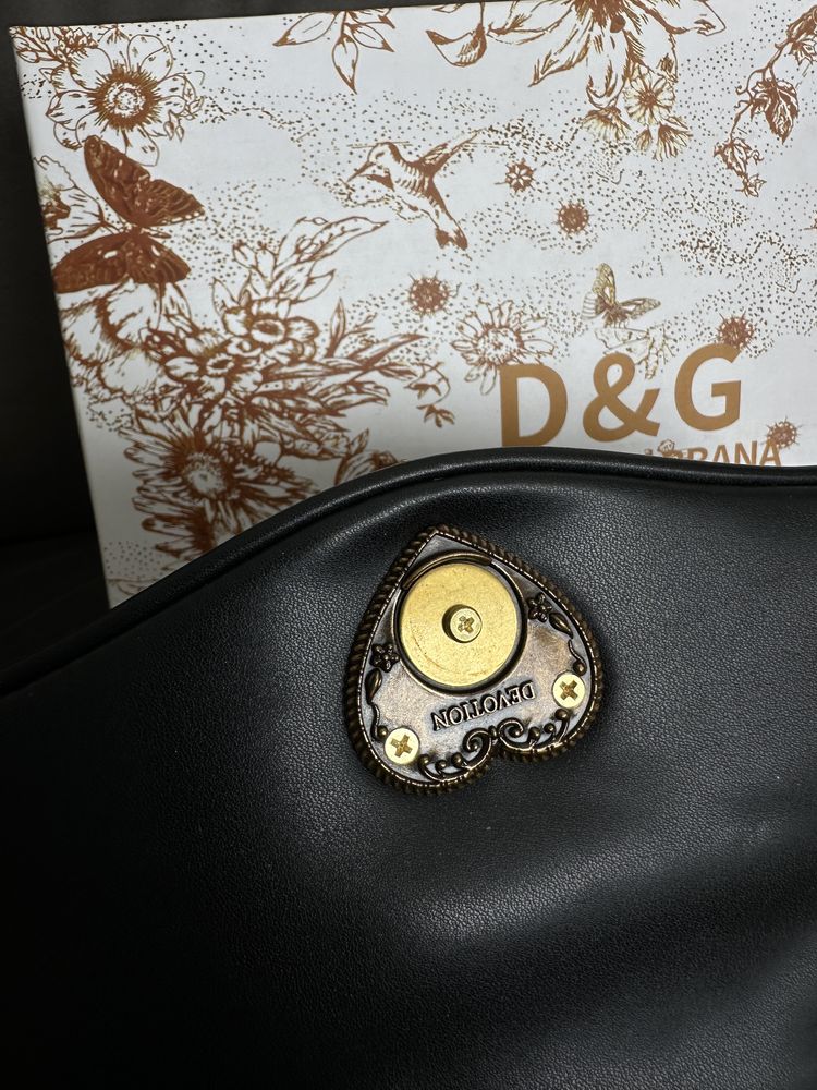 Сумка dolce gabbana чорна сумка дольче на цепочці
