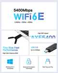 Triband AXE 5400 trojzakresowy adapter,  antena WiFi 6E USB do Pc