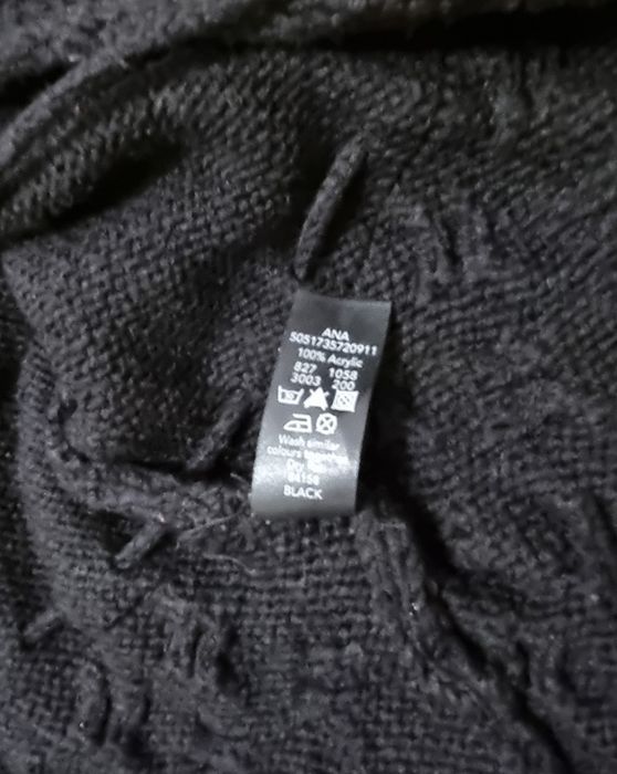 Czarny sweter bolerko narzutka akryl George rozm. XS 32 4