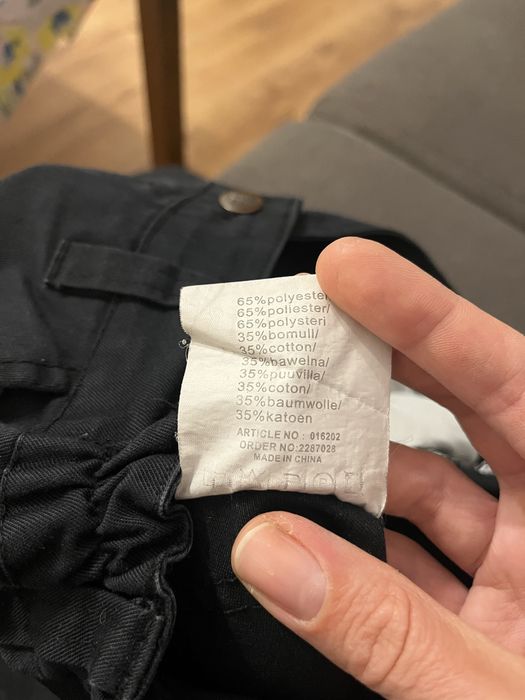 Czarne spodnie budowlane/robocze Bluewear 36