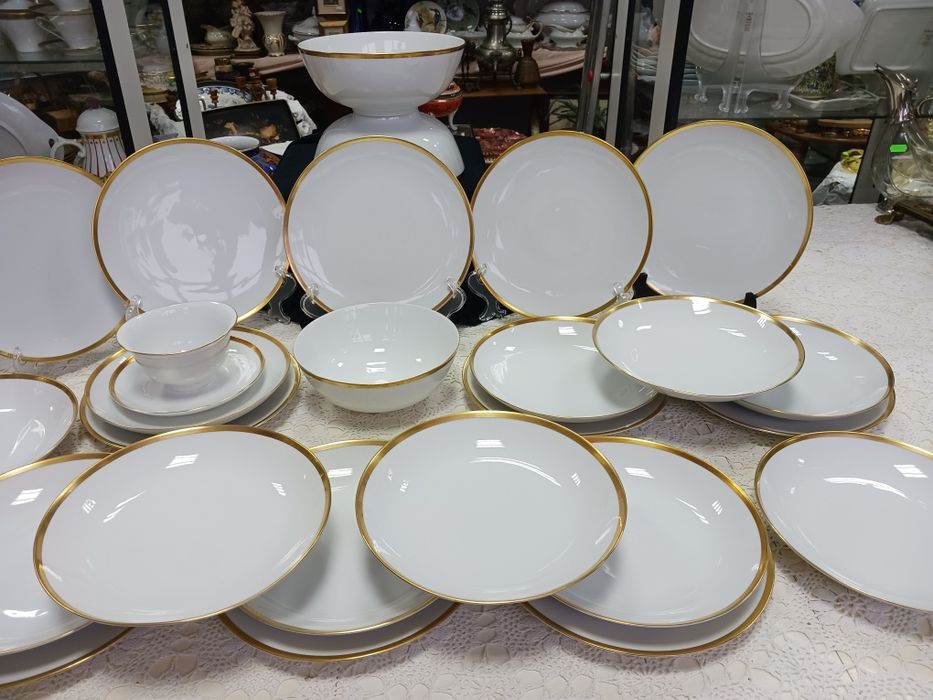 Rosenthal 11-12 osób serwis obiadowy zloty rant